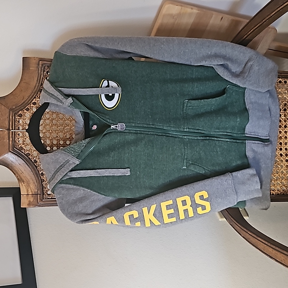 GREEN Bay packers zip up hoodie womens small